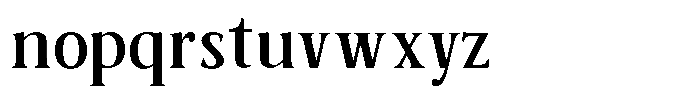 Sx Advertentie Medium Font LOWERCASE