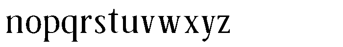 Sx Advertentie Regular Font LOWERCASE
