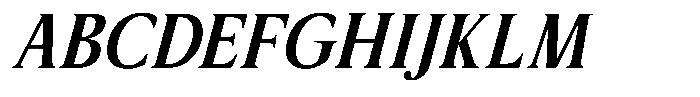 Sx Advertentie Semi Bold Italic Font UPPERCASE