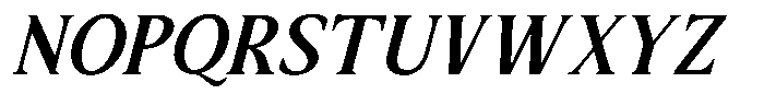 Sx Advertentie Semi Bold Italic Font UPPERCASE