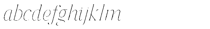 Sx Advertentie Thin Italic FONT