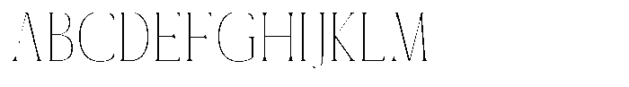 Sx Advertentie Thin Font UPPERCASE