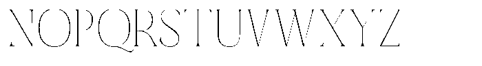 Sx Advertentie Thin Font UPPERCASE