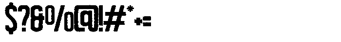 Sx Distext Condensed Font OTHER CHARS