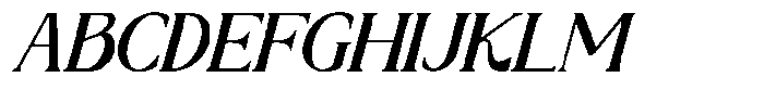 Sx Distext Italic Font UPPERCASE