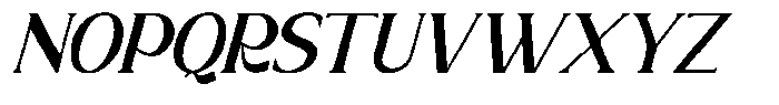 Sx Distext Italic Font UPPERCASE