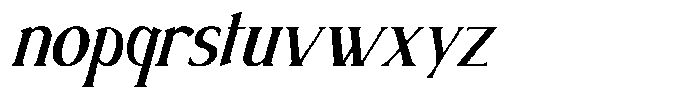 Sx Distext Italic Font LOWERCASE