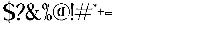 Sx Distext Regular Font OTHER CHARS