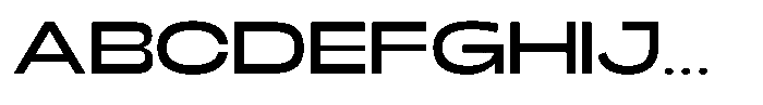 Sx Statue Extended Regular Font UPPERCASE