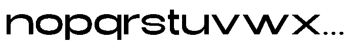 Sx Statue Extended Regular Font LOWERCASE