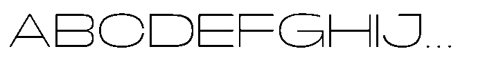 Sx Statue Extended Thin Font UPPERCASE