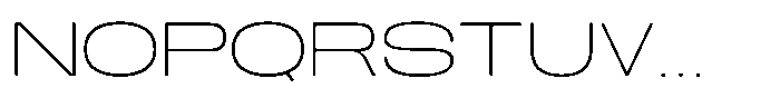 Sx Statue Extended Thin Font UPPERCASE
