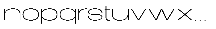 Sx Statue Extended Thin Font LOWERCASE