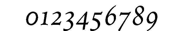 Symbol Italic Font OTHER CHARS