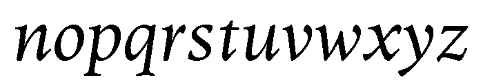 Symbol Italic Font LOWERCASE