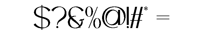 SYLVERA-Regular Font OTHER CHARS