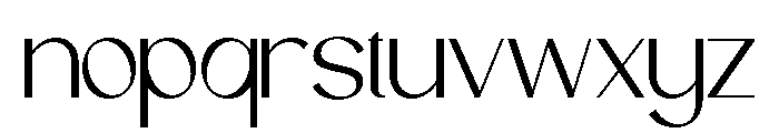 SYLVERA-Regular Font LOWERCASE