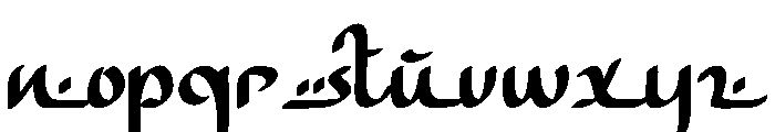 Syawal Font LOWERCASE