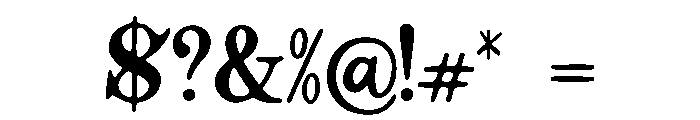 Sybil Font OTHER CHARS