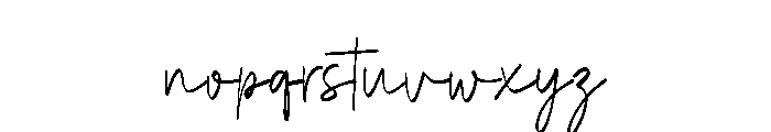 Sydney Signature Regular Font LOWERCASE