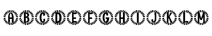 Sylvaleaf Monogram Font UPPERCASE