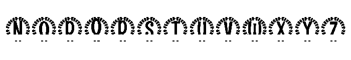 Sylvaleaf Split Monogram Font LOWERCASE