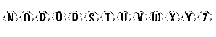Sylvaris Split Monogram Font LOWERCASE