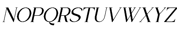 Sylvian Italic Font UPPERCASE