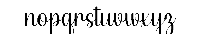 Sylvines Font LOWERCASE