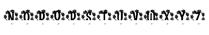 Sylvoria Split Monogram Font LOWERCASE