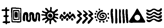 Symbols ancient Font OTHER CHARS