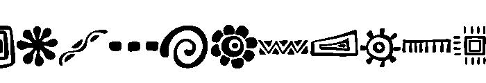 Symbols ancient Font UPPERCASE