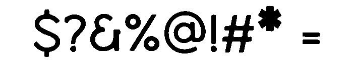 Symmetric Font OTHER CHARS
