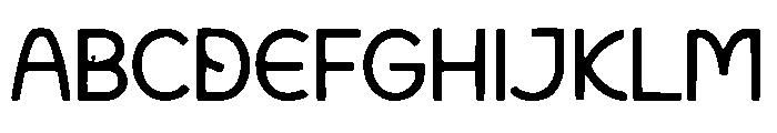 Symmetric Font UPPERCASE