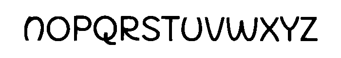 Symmetric Font LOWERCASE