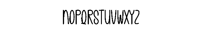 Symphoney Font LOWERCASE