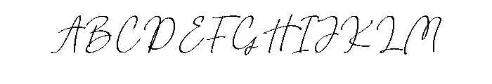 Symphonie Caligraphy Font UPPERCASE