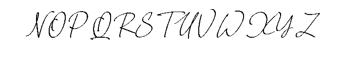 Symphonie Caligraphy Font UPPERCASE