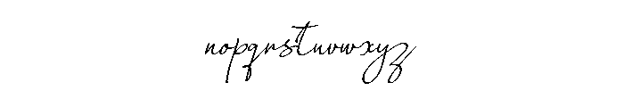 Symphonie Caligraphy Font LOWERCASE