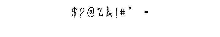 Symphonie Calligraph Font OTHER CHARS