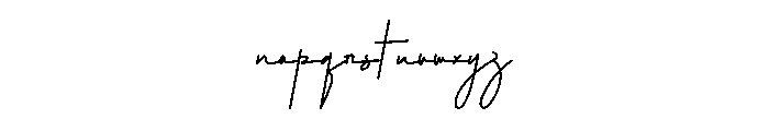 Symphonie Calligraph Font LOWERCASE