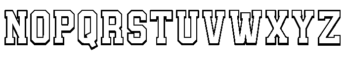 Symphony Outline Regular Font LOWERCASE