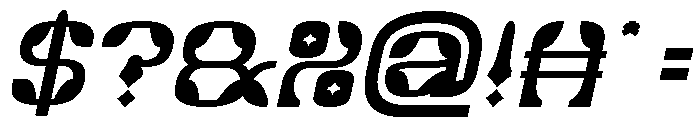 Synthetic Flora Bold Italic Font OTHER CHARS