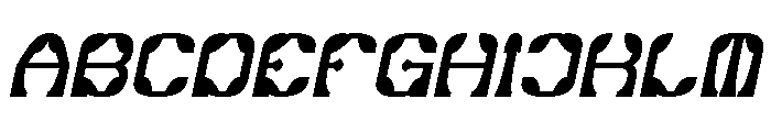 Synthetic Flora Bold Italic Font UPPERCASE