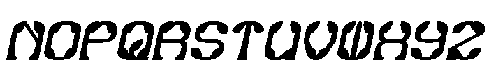 Synthetic Flora Bold Italic Font UPPERCASE