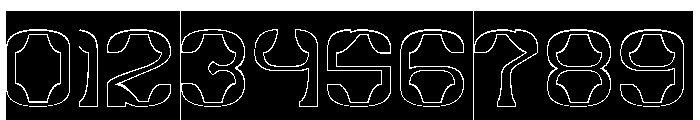 Synthetic Flora-Hollow-Inverse Font OTHER CHARS