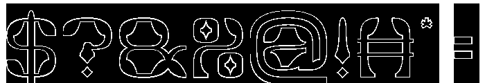 Synthetic Flora-Hollow-Inverse Font OTHER CHARS