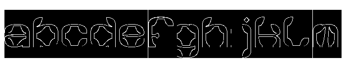 Synthetic Flora-Hollow-Inverse FONT