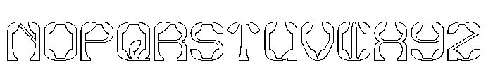 Synthetic Flora-Hollow Font UPPERCASE