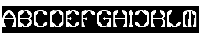 Synthetic Flora-Inverse Font UPPERCASE